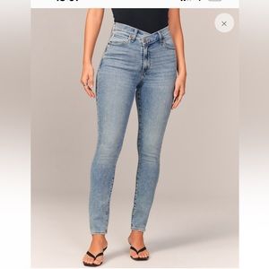 Abercrombie and Fitch the super skinny high-rise ankle curve love jeans